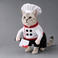 thumbnail image 4 of Dog Chef Halloween Costume - Halloween Scary Dog Costume with Knife and Hat, Pet Cosplay Outfit with Arms, Trimmable Hook & Loop Fastener for Fitting Small Medium Large Dogs, 4 of 7