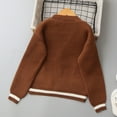 thumbnail image 6 of OGLCCG Boys V-Neck Cardigans Sweater Long Sleeve Button Down Chunky Knitting Sweaters Fall Winter Warm Outwear with Pockets 5-14 Years, 6 of 8