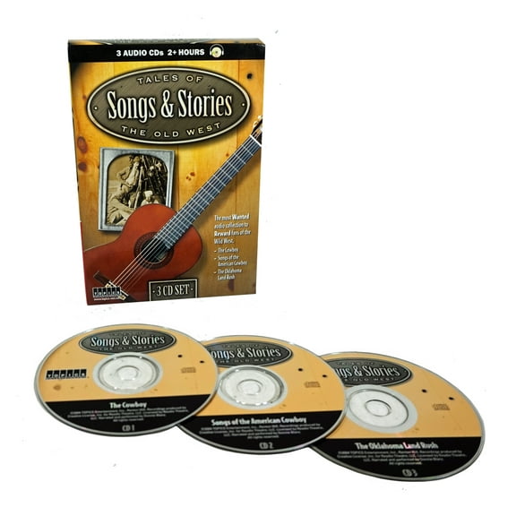 Tales of the Old West Songs & Stories - 3 Audio CD's - The Most Wanted Audiobook Collection for Fans of the Wild West