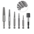 thumbnail image 1 of 6Pcs/Set Hex Screw Extractors Broken Damaged Screw Extractor Broken Bolt Remover, 1 of 9