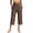 11A# Coffee, variant on Huankd Capri Pants For Women Wide Leg Yoga Pants Plus Size Petite Pants High Waisted Dress Pants Loose Dressy Casual Cropped Pants Stretchy Summer Tummy Control Leggings With Pocket Beige M 19"