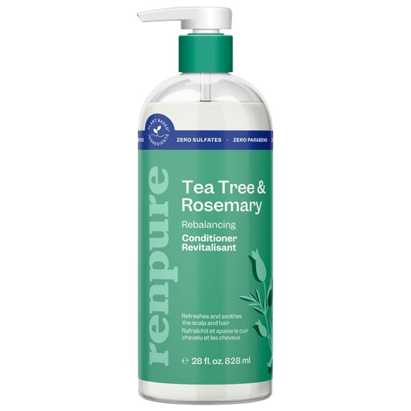 Renpure Tea Tree & Rosemary Rebalancing Conditioner, for All Hair Types, 28 oz