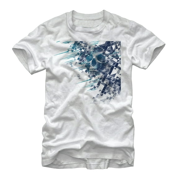 Men's Lost Gods Sonic Skull  Graphic Tee White Medium