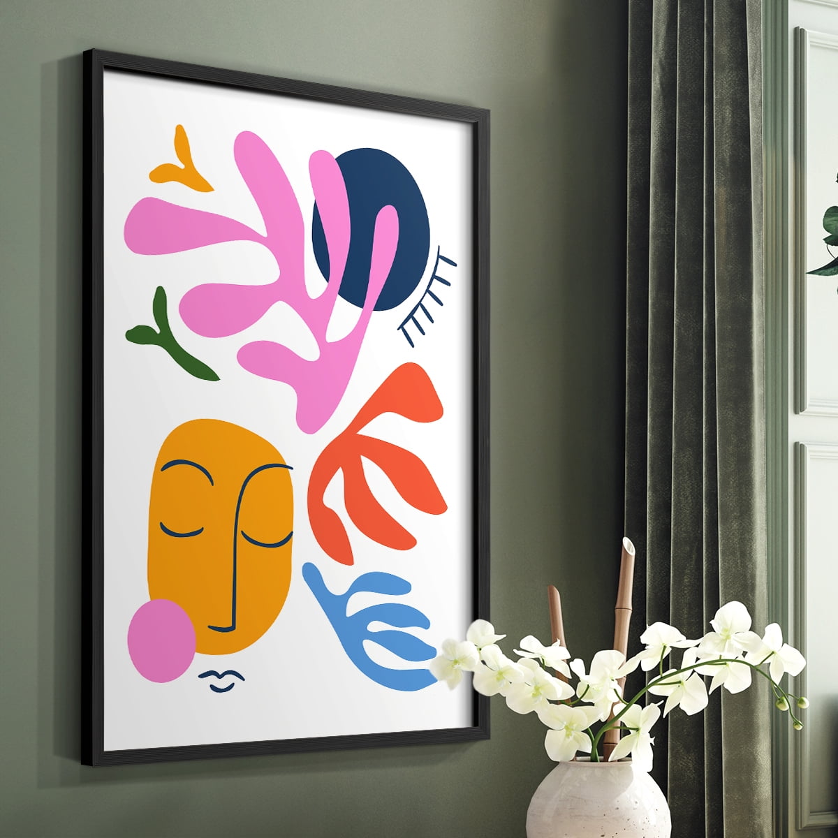 Matisse CDXL in Black Solid Wood Framed Print No Nail Hanging