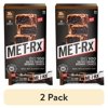 (2 pack) MET-Rx Big 100 Protein Bar, Meal Replacement Bar, 30G Protein, Salted Caramel Brownie Crunch, 3.52 oz (Pk of 4)