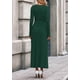 thumbnail image 5 of Vestido Suéter para Mujer PRETTYGARDEN Verde Oscuro XL, 5 of 8