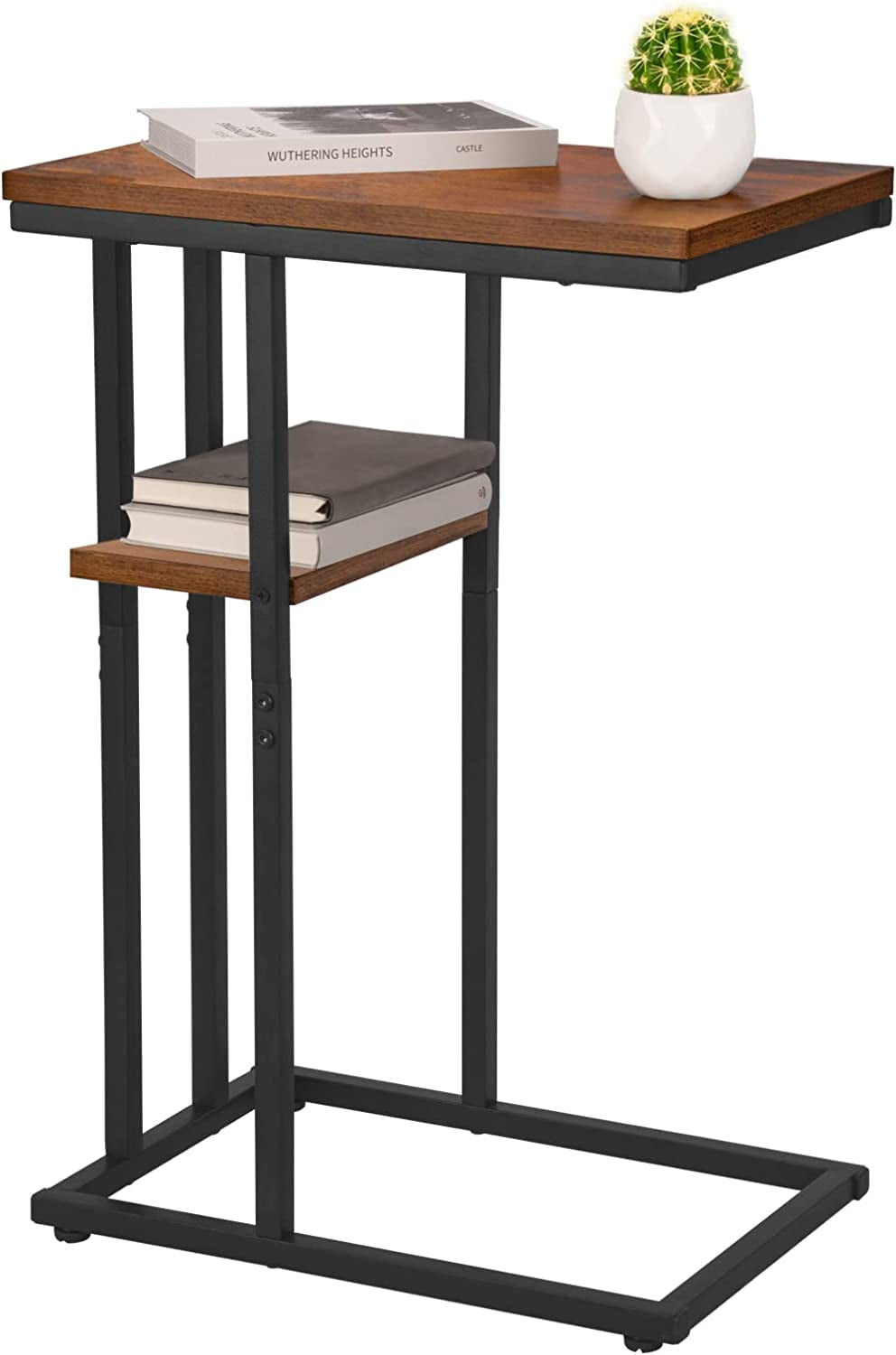 Yoobure C Shaped End Table Side Table for Couch and Bed Small Side