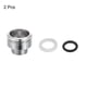 thumbnail image 4 of Grifo Adaptador, 2uds 32mm x 6mm Macho Rosca a 22 mmx8mm Macho Rosca Latón Grifo Aireador Conector para Cocina Baño Fregadero, 4 of 6