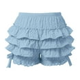 thumbnail image 5 of Women's Shorts Wide Leg Layered Cake Stacked Girls Sexy Fashion Casual Summer Jean Shorts S-L, 5 of 5