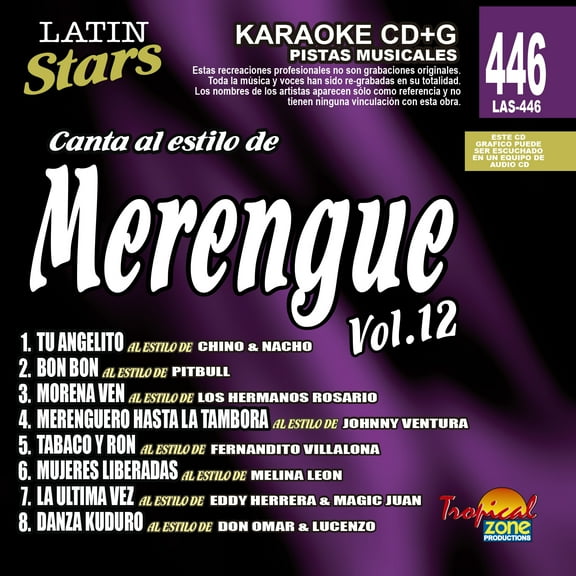 Karaoke Latin Stars 446 Merengue Vol. 12