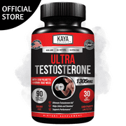 Kaya Naturals Ultra Testosterone - Testosterone Booster for Energy, Stamina and Strength - 90 Ct