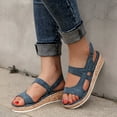 thumbnail image 3 of eczipvz Womens Shoes Women's Strappy Ankle Wrap Buckle Fashion Flat Sandals, 3 of 5