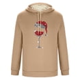 thumbnail image 4 of Sudadera con capucha para hombre, informal, a la moda, con estampado, de manga larga, con bolsillo, de poliéster, 4 of 5