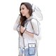 thumbnail image 5 of Impermeable transparente reutilizable Poncho de lluvia EVA Impermeable al aire libre Impermeable al aire libre para adultos (talla L, negro), 5 of 6