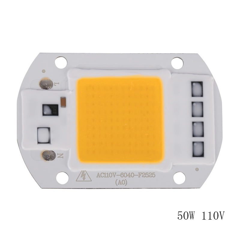 1Pcs 50W Watt High Power Full Spectrum 380-840nm SMD LED Chip COB Lamp Lights 