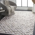 thumbnail image 2 of SAFAVIEH Studio Leather Scott Geometric Area Rug, Black/Grey, 5' x 8', 2 of 8