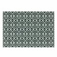 thumbnail image 1 of Tribal Cutting Board, Abstract Sketchy Like Rectangulars Composed with Stripes and Circles Design, Decorative Tempered Glass Cutting and Serving Board, Small Size, Black and White, by Ambesonne, 1 of 1