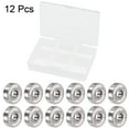 thumbnail image 5 of Unique Bargains Roulements à Billes 12pcs 608-2RS ABEC-9 Blanc pour Skateboard Roller, 5 of 5
