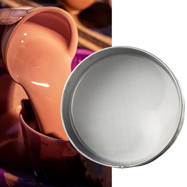Filtro de de esmalte de cerámica, filtro de de malla fina, 100 malla, fácil de limpiar, acero inoxidable 304 multifuncional para hornear 30 cm