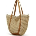 thumbnail image 6 of Straw Bags for Women Summer Beach Woven Tote Hobo Handbag Casual Straw Shoulder Bags for Travel Vocation, 6 of 8