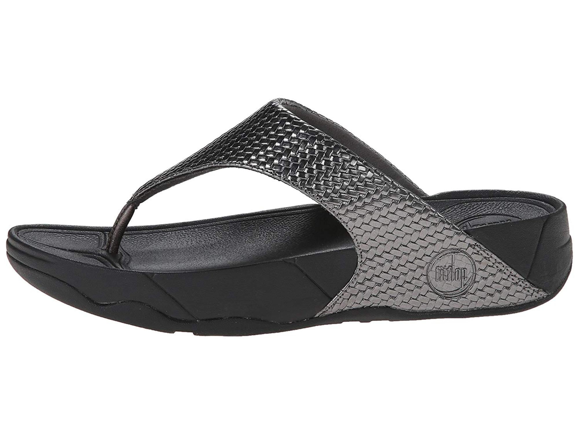 basket weave flip flops