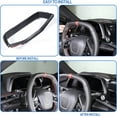 thumbnail image 5 of TINKI Dashboard Panel Trim Cover Frame Fit for Chevrolet Corvette C8 2020-2023, ABS Center Console Dash Board Trim Frame, Dial Dashboard Moulding Decorative Accessories, 5 of 12
