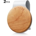 thumbnail image 2 of 90+ days long-lasting - car air freshener set with 2 replacement pads - cedar wood scent car diffuser - car sun visor interior accessories decorative white, 2 of 5