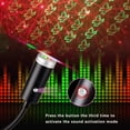 thumbnail image 4 of USB Star Night Light,9 Functional Modes | 24 Lighting Effects,Sound Activated Strobe Atmosphere Decorations for Car Interior,Ceiling, Bedroom, Party and More (Blue&Red), 4 of 5
