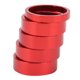 thumbnail image 2 of CANSUCC 5PCS 28.6MM MTB Bicicleta Horquilla Delantera Juego de Arandelas Vástago de Bicicleta Auriculares Espaciador Junta de HorquillaRojo, 2 of 10