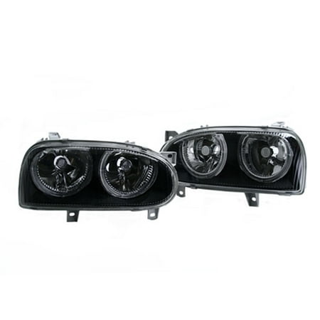 93 99 Vw Golfgti Mk3 E Code Black Angel Eye Headlights W Glass