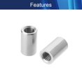 thumbnail image 3 of Huggegwe Écrous de Connexion Ronds pour Manchon Fileté, Écrou de Couplage pour Connecter Deux Arbrex Filetés 10 Pcs CJB91-25813, 3 of 6
