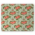 thumbnail image 1 of Shabby Flora Mouse Pad, Paris Lettering with Roses and Leaves Abstract Pale Blue Grey Backdrop, Rectangle Non-Slip Rubber Mousepad, Salmon and Green, by Ambesonne, 1 of 2