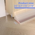 thumbnail image 4 of Umbral de ducha de 39 pulgadas, barrera de presa de agua, tapón de agua para puerta de ducha sin marco, protector contra salpicaduras de silicona para fregadero de cocina, baño, ducha de esquina, prot, 4 of 9