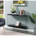 thumbnail image 1 of Convenience Concepts Table de Console SoHo V avec Étagère en Bois Noir, 1 of 6