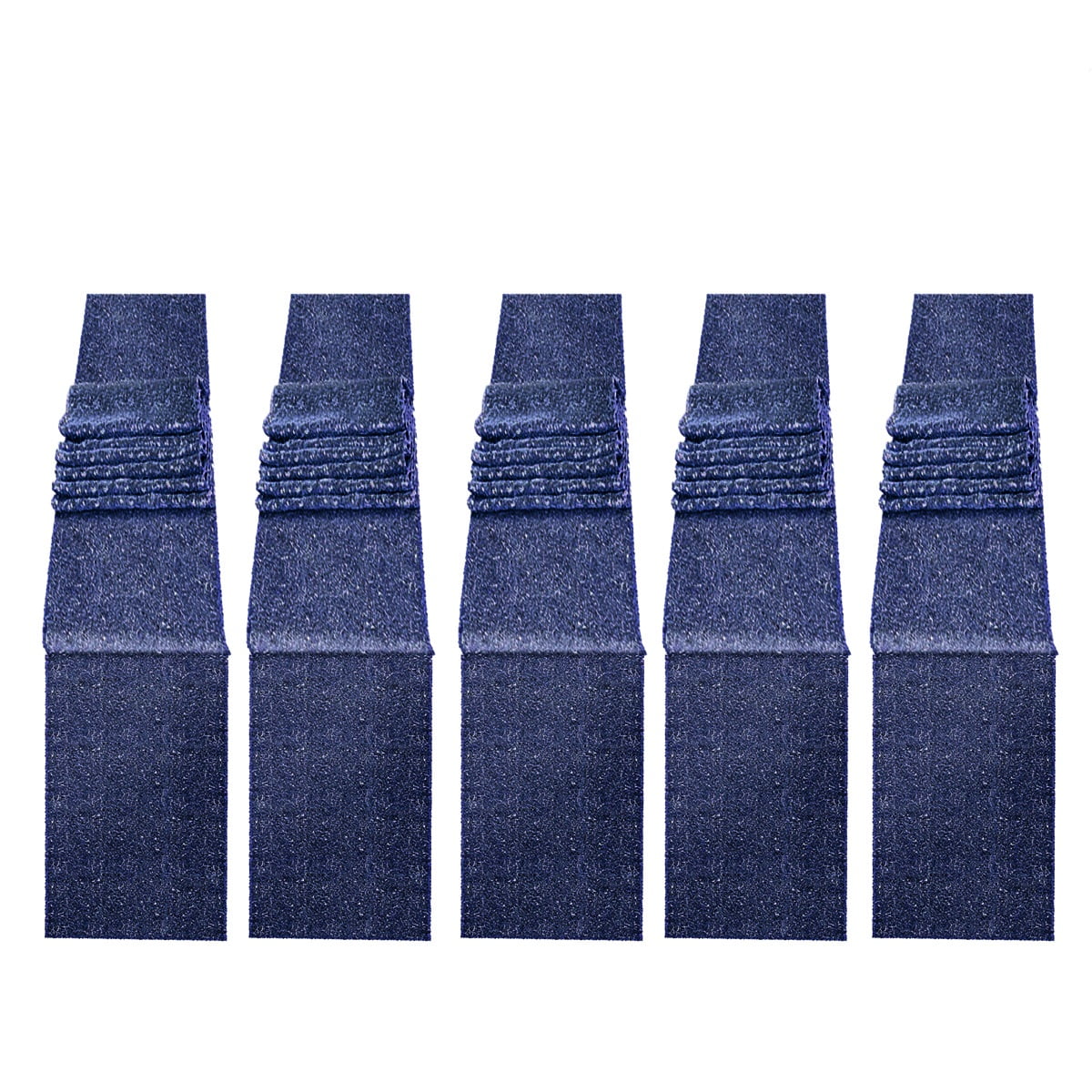 JYFLZQ Navy Blue Sequin Table Runners 12 x 72 inch Pack of 5 Glitter