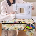 thumbnail image 4 of HELLHERO Waterproof Sewing Machine Mat Beautiful & Practical Fusion Scratches Proof to Store Bobbins Sew Machine Mats for Friend Family Gift, Daisy Floral Pattern, 4 of 5