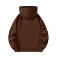 thumbnail image 4 of Resicozy Men's Quarter Zip Hoodies Zip Up Hoodie Long Sleeve Drop Shoulder Sweatshirt Casual Pullover Coffee 3XL, 4 of 6