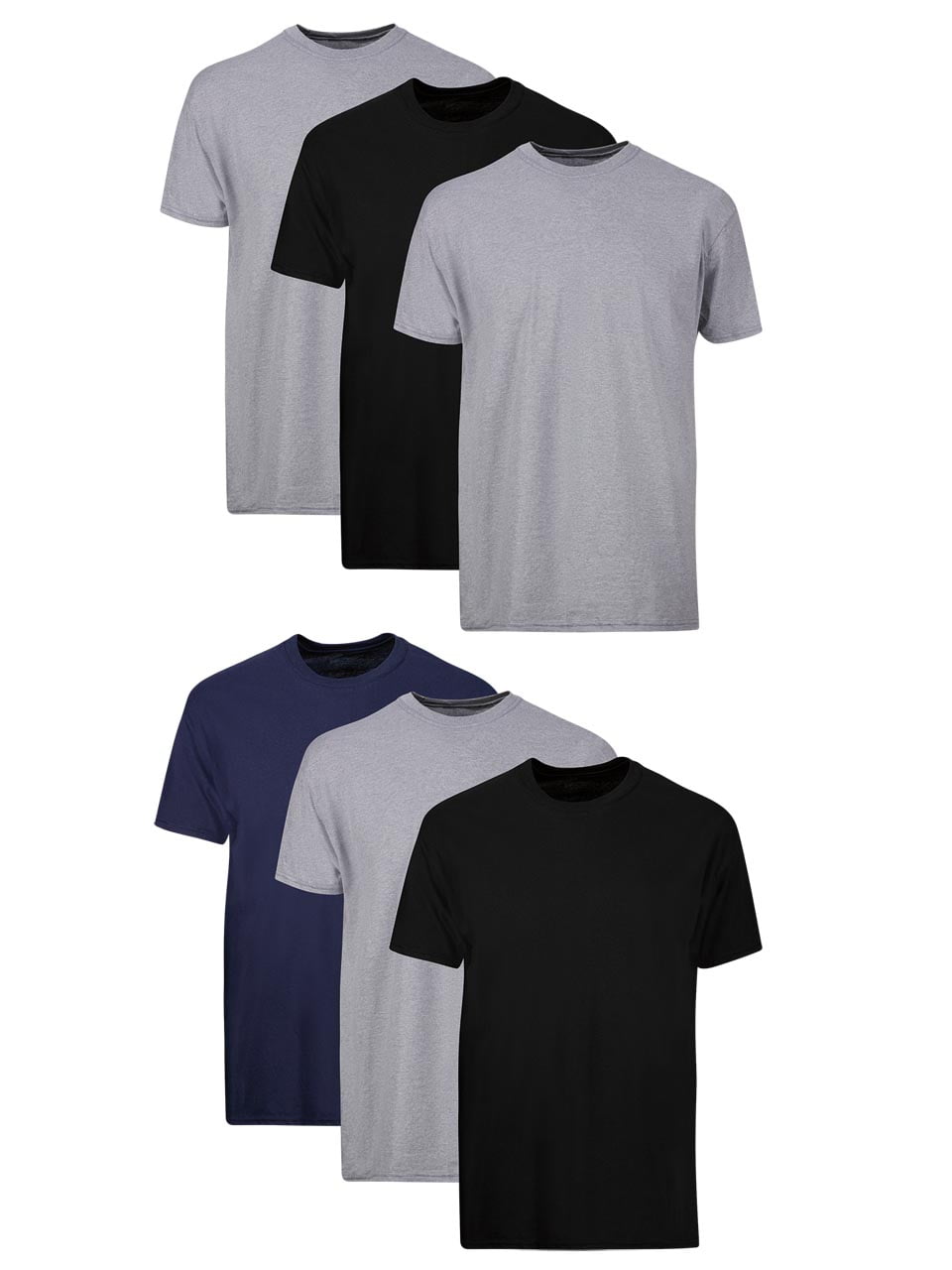 Hanes Men's Value Pack Assorted Crew T 