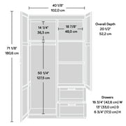 Sauder Select Engineered Wood Storage Cabinet in Cinnamon Cherry