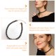 thumbnail image 2 of 2 unids elegantes chokers cortos negro flower chokers aleación collares para mujeres, 2 of 5