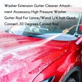 thumbnail image 4 of Washer Extension Gutter Cleaner Attachment Accessory,High Pressure Washer Gutter Rod For Lance/Wand 1/4 Inch Quick Connect,30 Degrees Curved Rod,14 Inch, 4 of 10