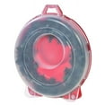 thumbnail image 1 of IRIS USA, Boîte de Rangement en Plastique 30 Pouces Couronne de Vacances, Transparent/rouge, 1 of 6