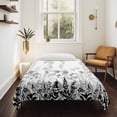 thumbnail image 4 of Grey Floral Rustic Tapestry for Bedroom Wall Hanging Tapestry, Spring Farmhouse Botanical Floral Ceiling Backdrop Tapestries Poster Blanket Wall Decor for Teens Room Living Room Dorm 59" x 90", 4 of 8