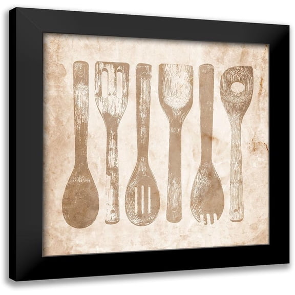 Prime, Marcus 12x12 Black Modern Framed Museum Art Print Titled - Kitchen Tools 1