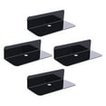 thumbnail image 2 of Chok 4Pcs Floating Wall Shelves Self Adhesive Floating Corner Shelves Small Display Shelf, 2 of 6