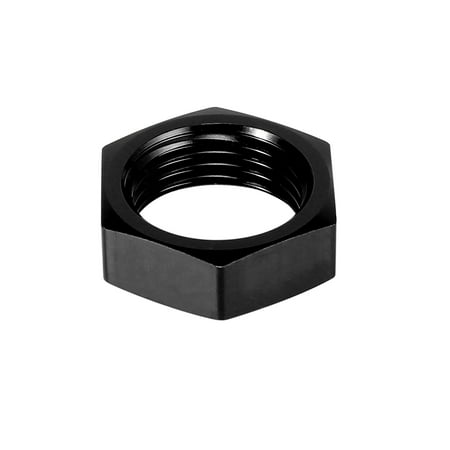 

Black AN8 Female Thread Hex Bulkhead Nut Locking Nut 8AN Thread Size Hex Locknut