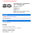 thumbnail image 2 of Front Brake Pad Set - Compatible with 1981 - 1993 Dodge W250 - Raybestos, 2 of 2