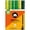 Green Set, variant on Molotow Acrylic Markers 4mm Sets of 6, Wood Set - 4mm
