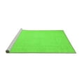 thumbnail image 2 of Ahgly Company Machine Washable Indoor Rectangle Abstract Green Modern Area Rugs, 3' x 5', 2 of 4