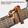 thumbnail image 3 of Capo de guitarra, púas de guitarra, accesorios de guitarra con afinador de guitarra, capo para guitarra acústica, bajo, sin zumbidos, liberación rápida, afinador de guitarra con clip para guitarra, violín, bajo, ukelele cromático, palisandro Kuyhfg Bienvenido a Kuyhfg, 3 of 5